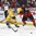 BUFFALO, NEW YORK - JANUARY 5: Sweden's Axel Fjallby Jonsson #22 and Canada's Jake Bean #2 battle for the puck during gold medal game action at the 2018 IIHF World Junior Championship. (Photo by Matt Zambonin/HHOF-IIHF Images)

